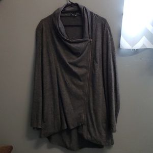 Cowl neck, side zip sweatshirt 3x ModCloth